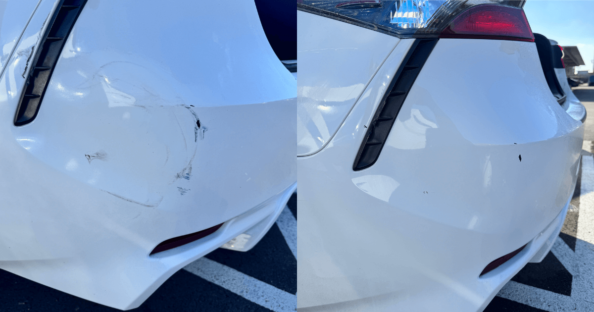 Before and after mobile Scratch removal