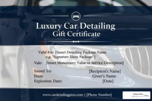 car detailing gift certificate