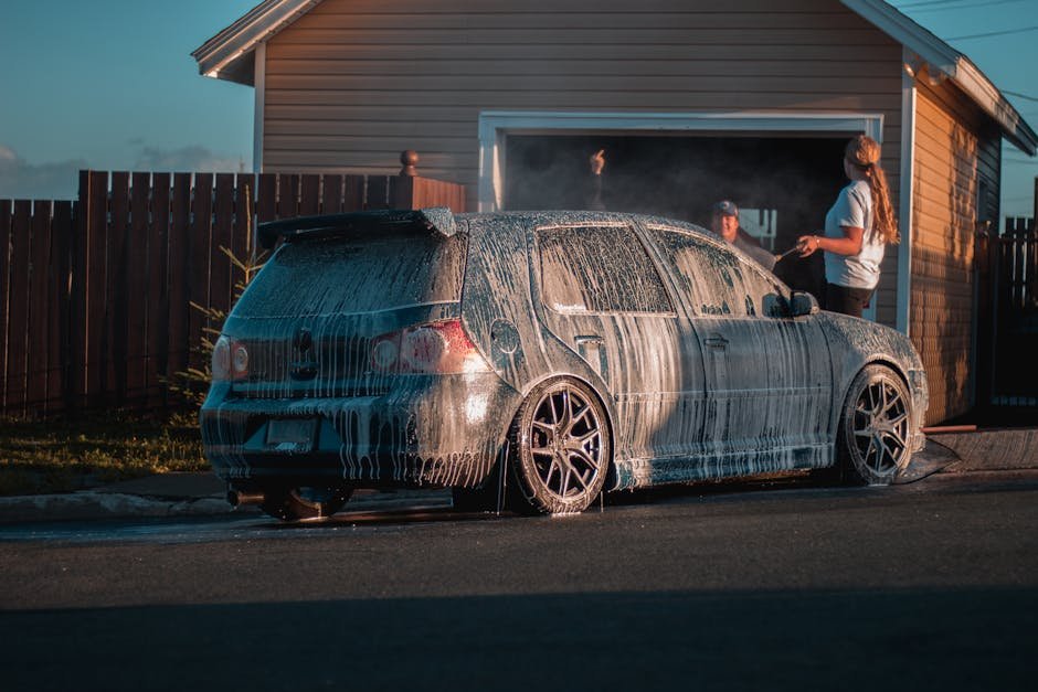 car wash at home