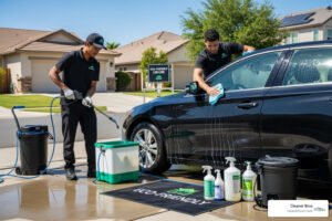 green mobile car wash