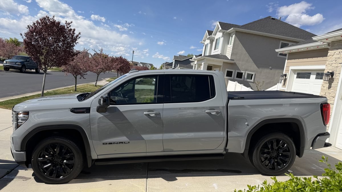 GMC Sierra Denali after a mobile detail in Santaquin, Utah