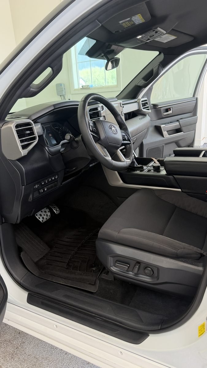 Toyota Tundra driver seat after an interior detail in Elk Ridge