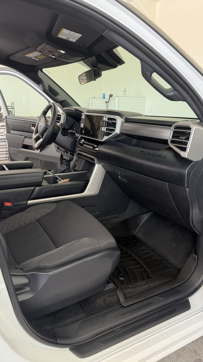 Toyota Tundra front seats after an interior detail in Genola