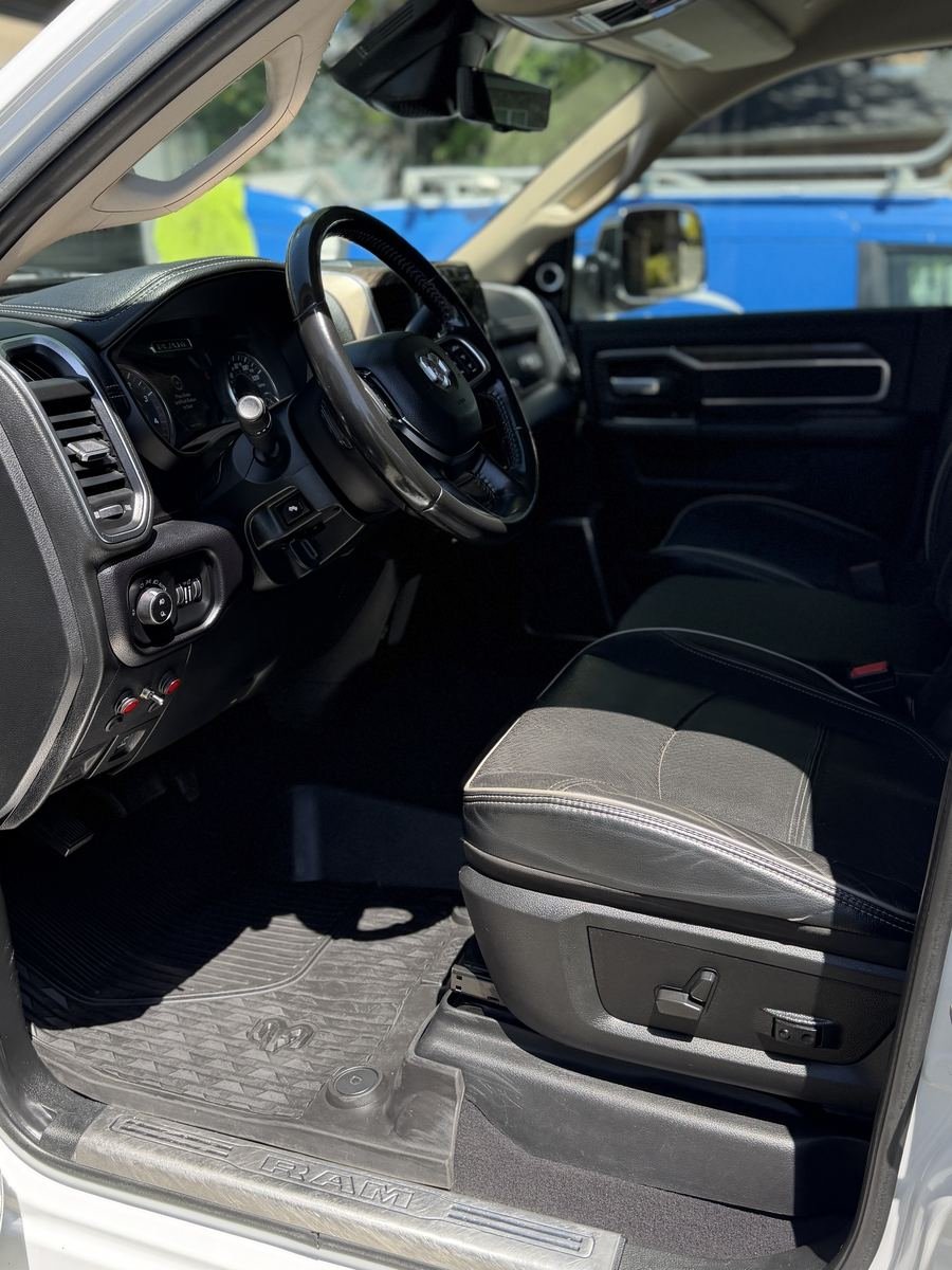 Truck front seats after an interior detail in Lindon