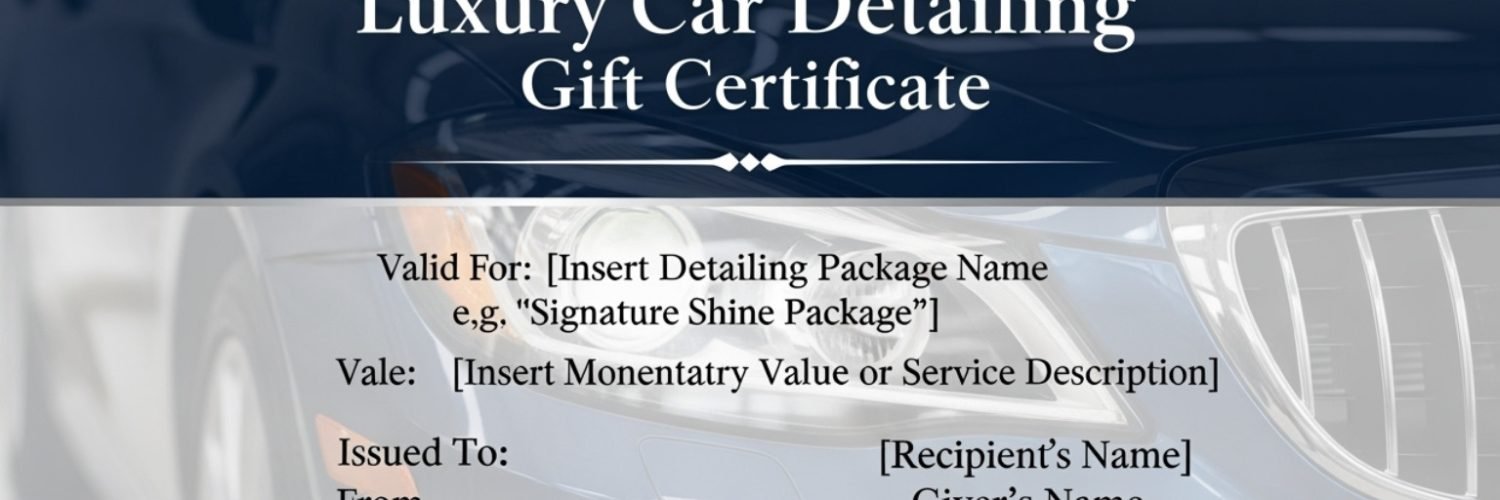 car detailing gift certificate